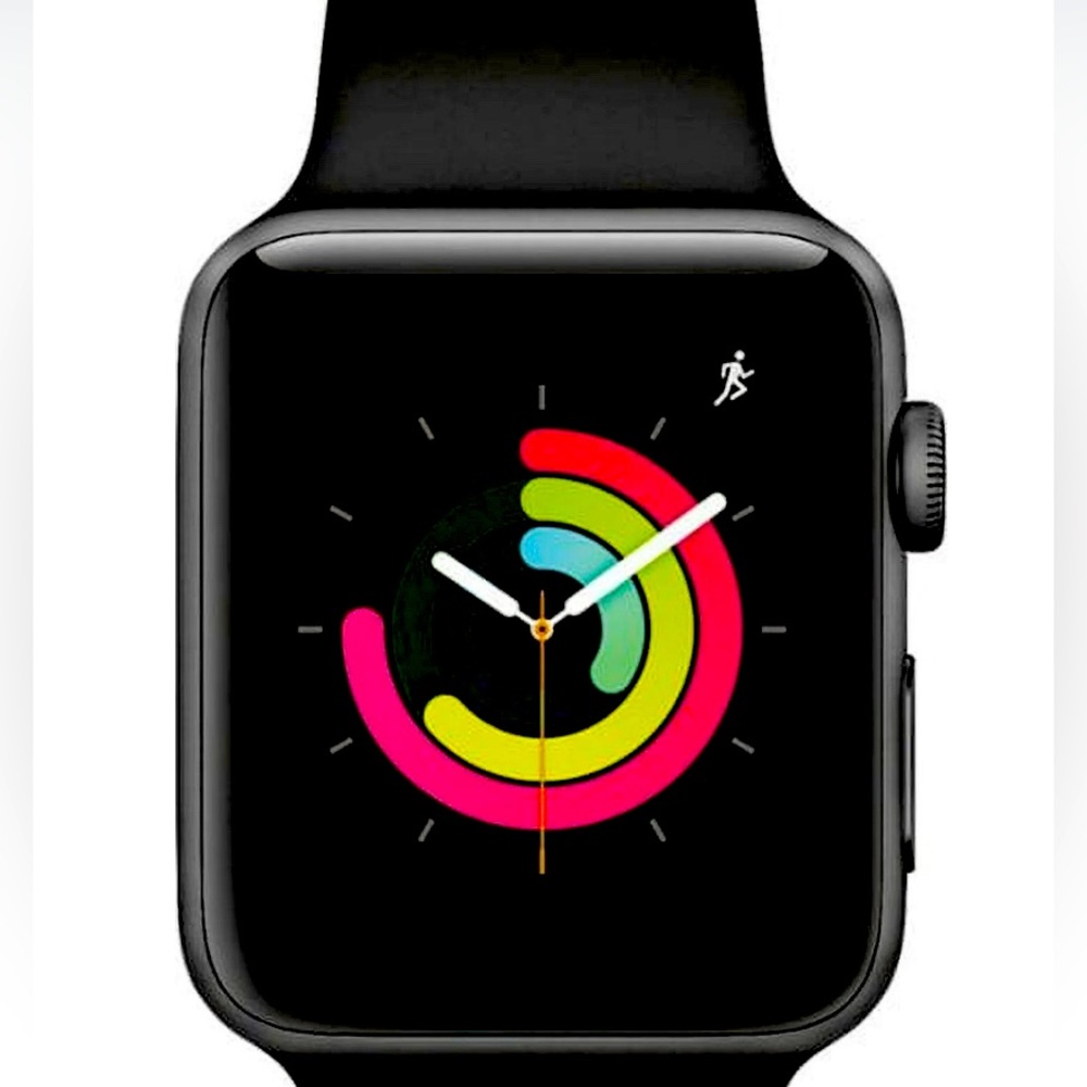 Apple Watch Series3 (GPS) 42mm Space Gray Aluminum Case with Black Sport Band
